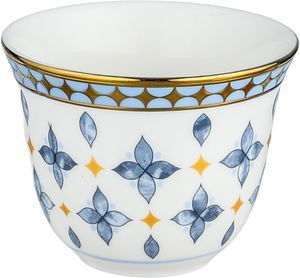 طقم فناجين قهوة عربي مع صحون بورسلان السيف غاليري، 12 قطعة، ، عربي - متعدد الالوان product image 2