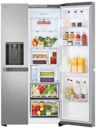 ثلاجة نوفروست ال جي، 22.1 قدم، 625 لتر، 4 أبواب، هيجين فريش، LS25NBLSIK - فضي product image 6