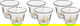 Al Saif Gallery Harmony Glass Coffee Cup Set, 6 Pieces, 90 Ml, Golden Pattern - Clear product image 1