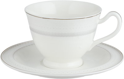 طقم تقديم سفرة بورسلان السيف غاليري، 166 قطعة - أبيض ذهبي product image 8