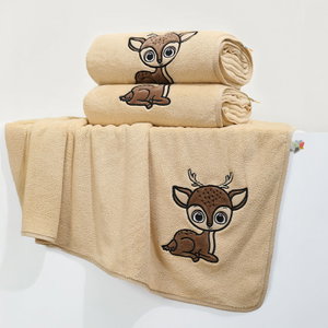 منشفة اطفال كورال فليس ريفي، 140×80 سم - بيج product image
