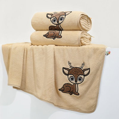 منشفة اطفال كورال فليس ريفي، 140×80 سم - بيج product image 1