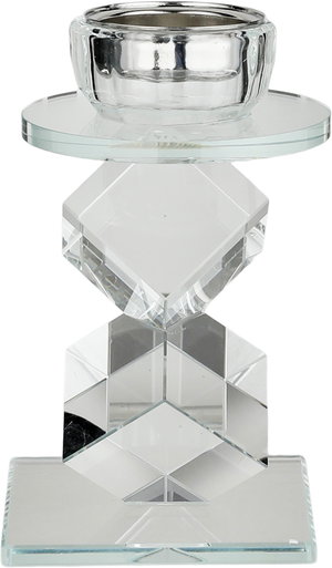 مبخرة زجاج السيف غاليري، قاعدة شفاف، 11x8x21 سم - شفاف اسود product image 2