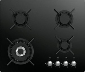 موقد سطح طاولة ماستر جاز، 60 سم، 4 شعلات، H64GBCX - اسود product image
