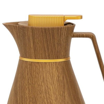 ترمس شيفون زجاج جلوري، 1 لتر - خشبي product image 3