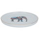 Al Saif Gallery porcelain serving plate, 20 cm, elephant pattern - white product image 1