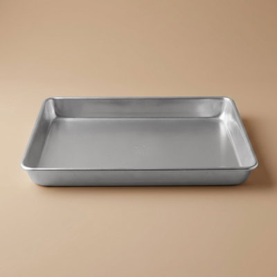 Al Saif Gallery Aluminum Tray, 45 X 33 X 5 Cm - Silver product image 1