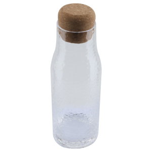 Al Saif Gallery glass bottle, with lid, 20 x 7.8 cm - clear product image 2
