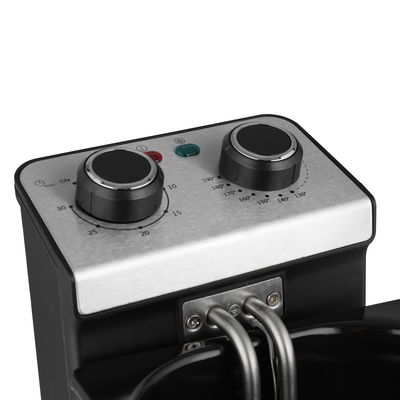 قلاية زيت عميقة ستانلس استيل إديسون، 2180-1830 واط، 130-190 درجة مئوية، T7F730F1 - أسود فضي product image 3