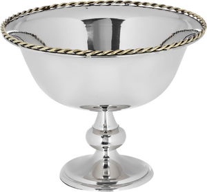 Al Saif Gallery steel serving stand, circular, base - silver product image