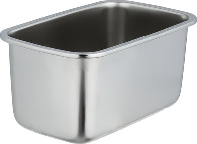 علبة تخزين ستانلس استيل الصحاح، 19x12x10 سم، غطاء بلاستيك، قفل - فضي شفاف product image 3