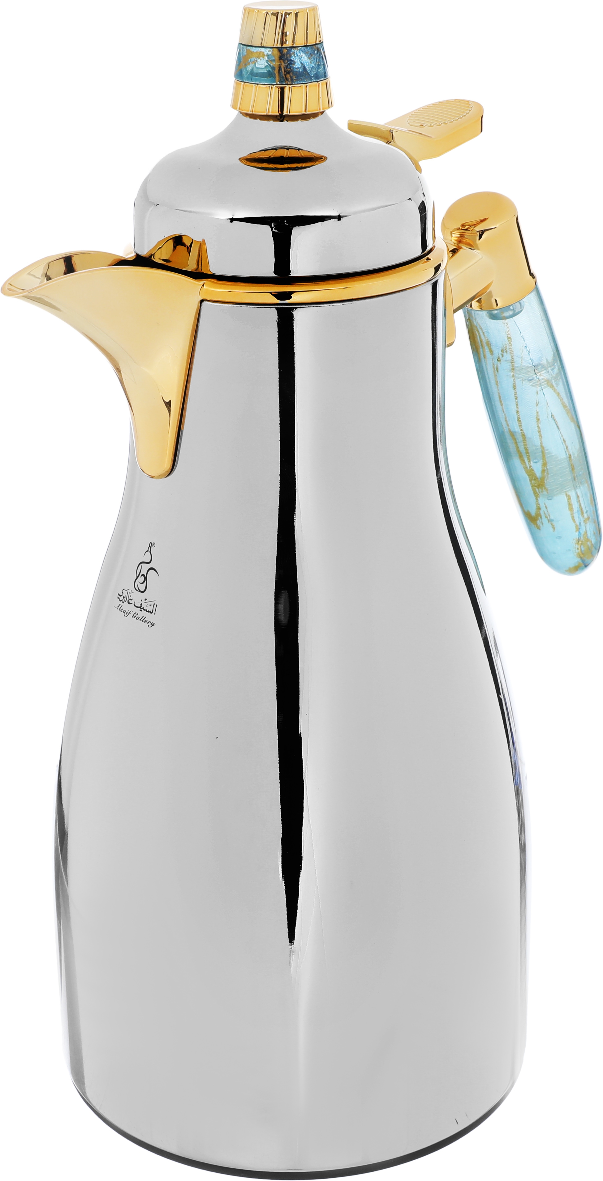 Al Saif Gallery Maimouna Steel thermos Set, 2 Pieces, 1 Liter - Silver product image 2