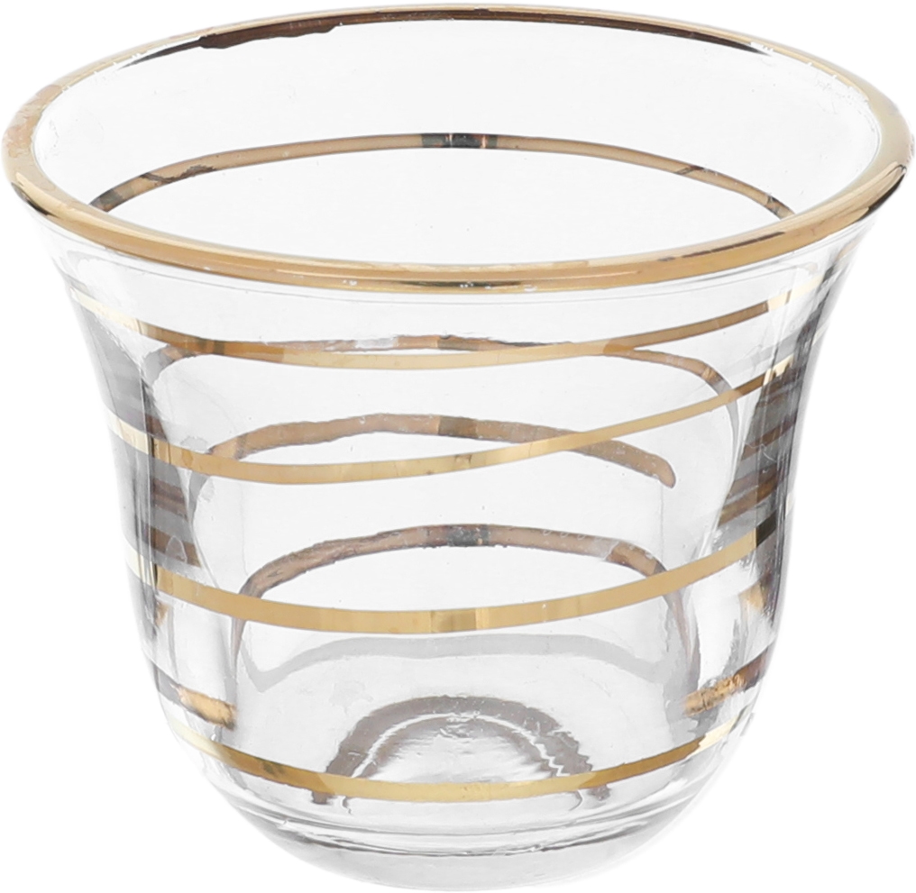 طقم تقديم شاي مع قهوة اميرة زجاج رويال جلاس، 24 قطعة - شفاف product image 2