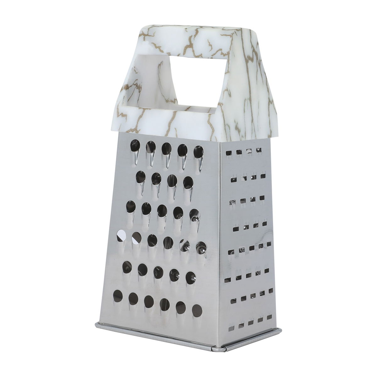 Al Saif Gallery steel grater, with plastic handle, size 6 - white product image