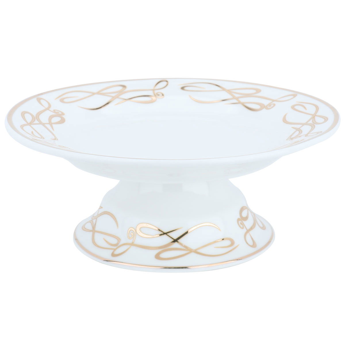 Al Saif Gallery Porcelain Dessert Stand, 14.7X14.7X5.6 Cm, Round, Base - White product image