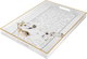 Al Saif Gallery plastic tofir, 48x35x4 cm, rectangle, golden horse pattern - cream product image 2