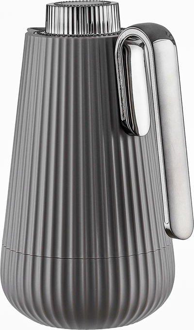 Glory Sumo Thermos, 1 liter, nickel handle, glass interior, pump - glossy black cappuccino product image 2