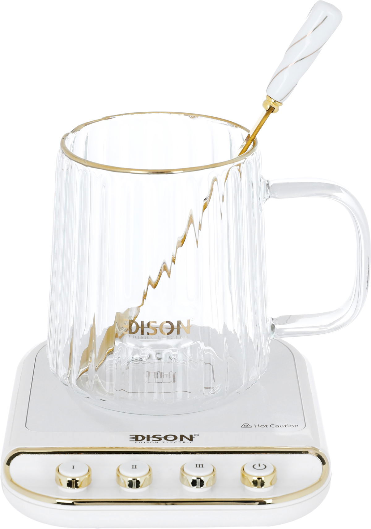 سخان كهربائي مع كوب زجاج السيف غاليري اديسون، 300 واط - بيج product image 4