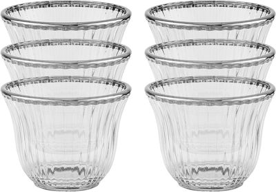 طقم فناجين قهوة سعودية السيف غاليري، 6 قطع، 60 مل - شفاف product image 1