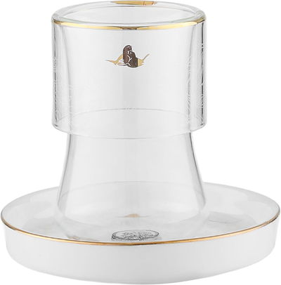 طقم تقديم شاي بورسلان + زجاج السيف غاليري، 29 قطعة، نقش عصفور - أبيض product image 3