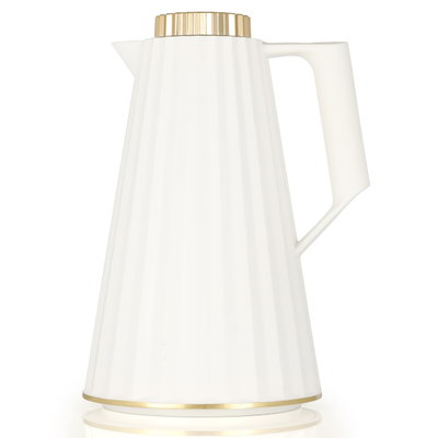 Elegance Figo thermos, 1 liter, thermal glass inner container, plastic outer shell - white product image 2
