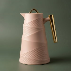 ترمس بامبو جلوري، 1 لتر، حافظة داخلية زجاج - بني فاتح product image