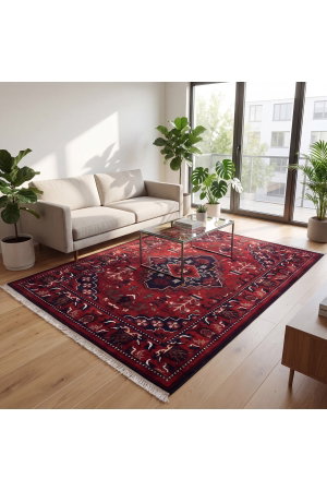 سجادة بوليستر سجادتي، 160×230 سم، نقشة نيسابور - أحمر product image 2