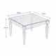 طقم طاولات اكريلك و زجاج، 5 قطع - شفاف product image 3
