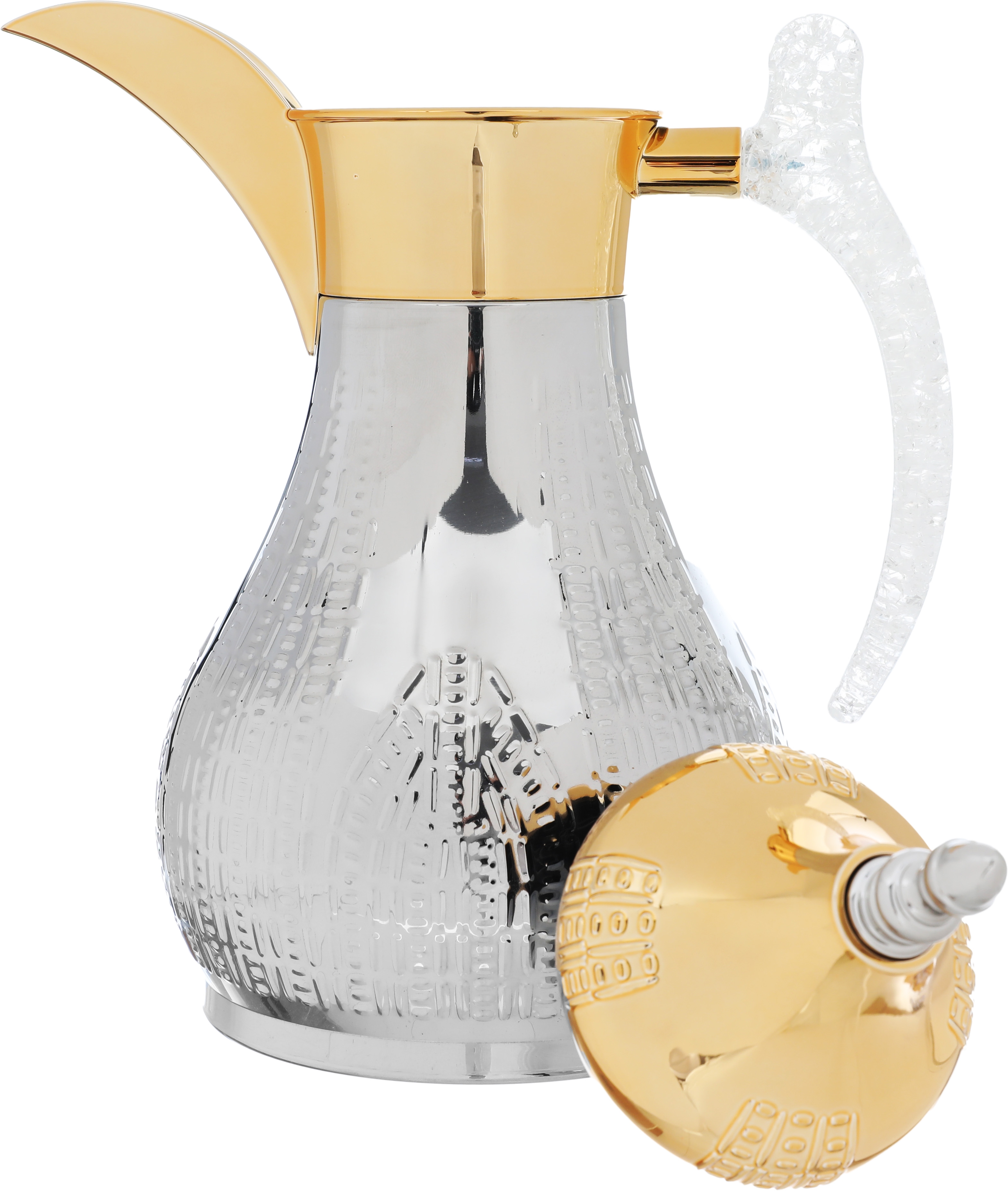 Al Saif Gallery Haila Thermos, 1.2 liters, steel inner case, steel outer case - silver product image 3