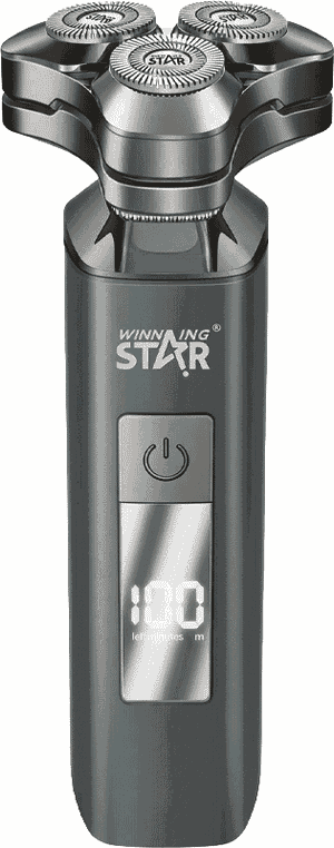Winning Star ST-5842 3-in-1 Shaver, 5W, 120-Minute Runtime, Water Resistant - Black product image