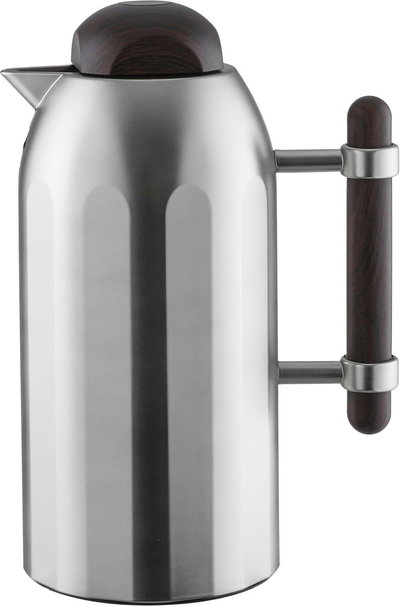 Al Saif Gallery Terhab Thermos Set, 21 Pieces, Cups with Saucers, Coffee Cups, Saucers, Wooden Handle - Silver Wood product image 3