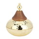 تمرية استيل السيف غاليري، دائري ، غطاء خشبي - ذهبي product image 1