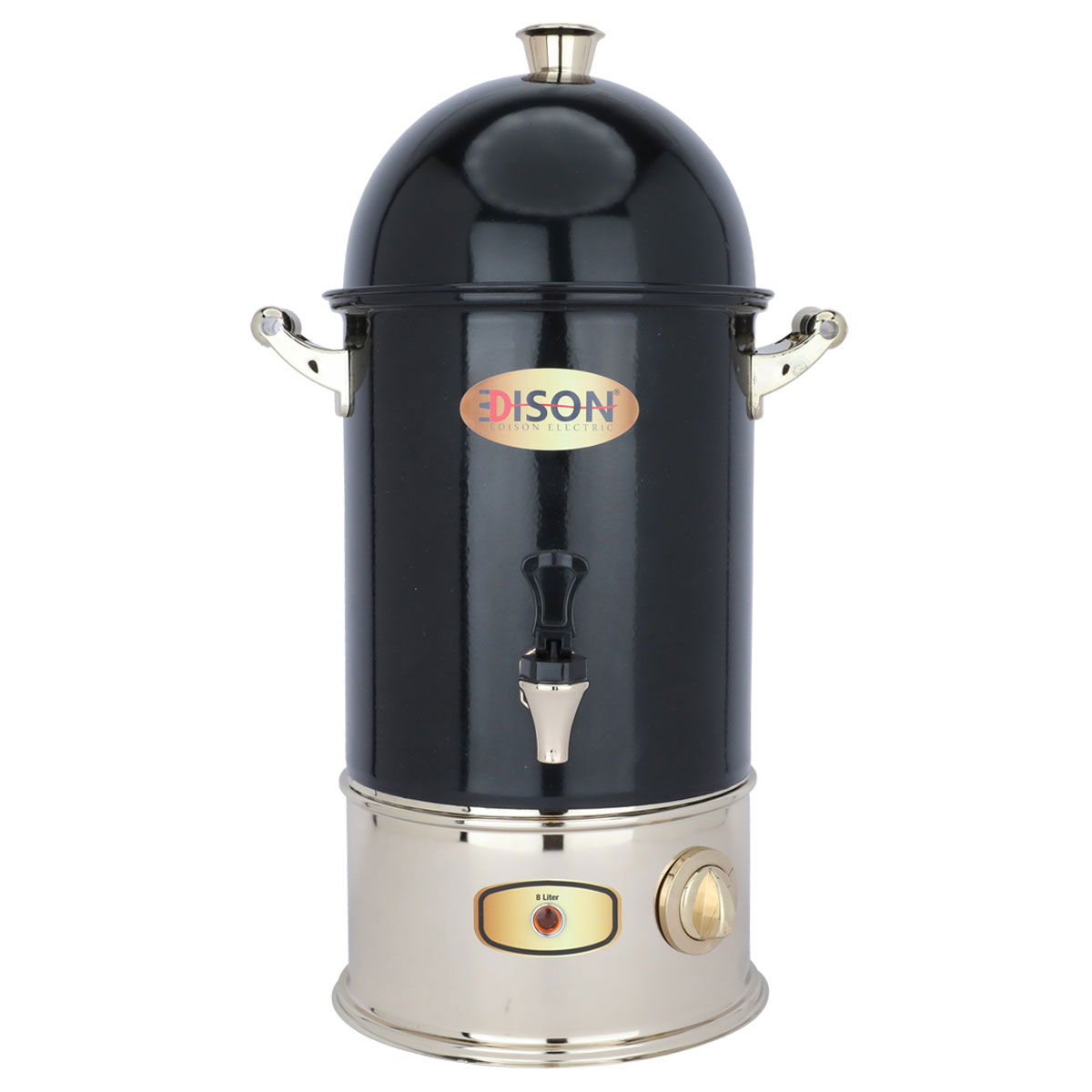غلاية كهربائية إديسون، 8 لتر، 1700 واط، وعاء داخلي - أسود بذهبي product image