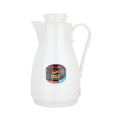 Rotpont glass thermos, 1.8 litres, plastic outer shell - pearl product image 2