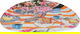 Al Saif Gallery steel serving plate, 1 x 22.5 x 31.5 cm - multi-colored product image 1