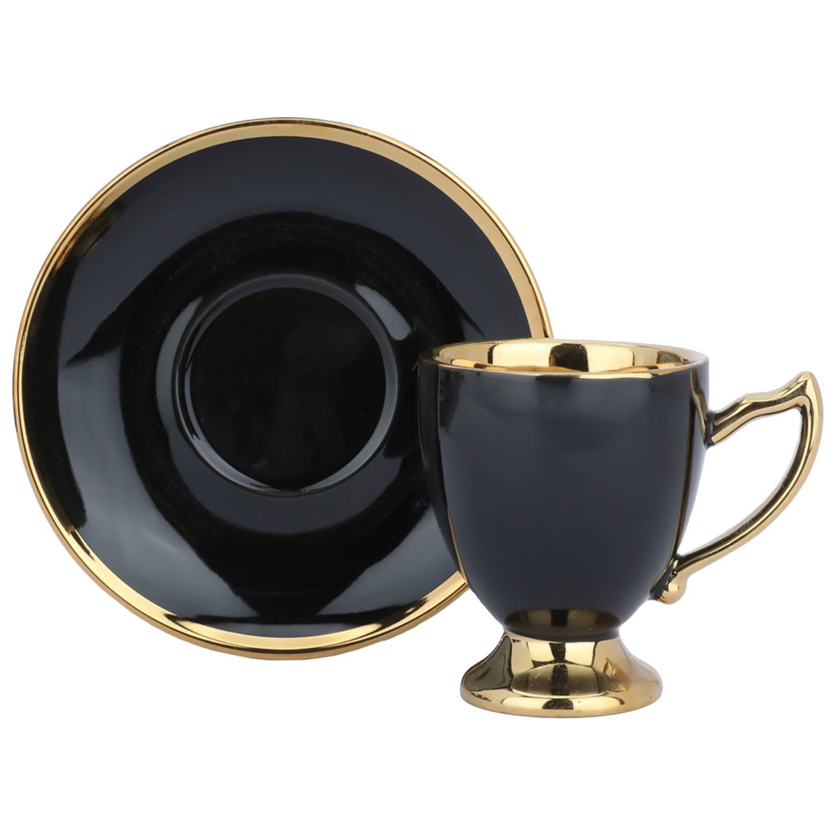 طقم فناجين قهوة بورسلان السيف غاليري، 12 قطعة - اسود product image 2