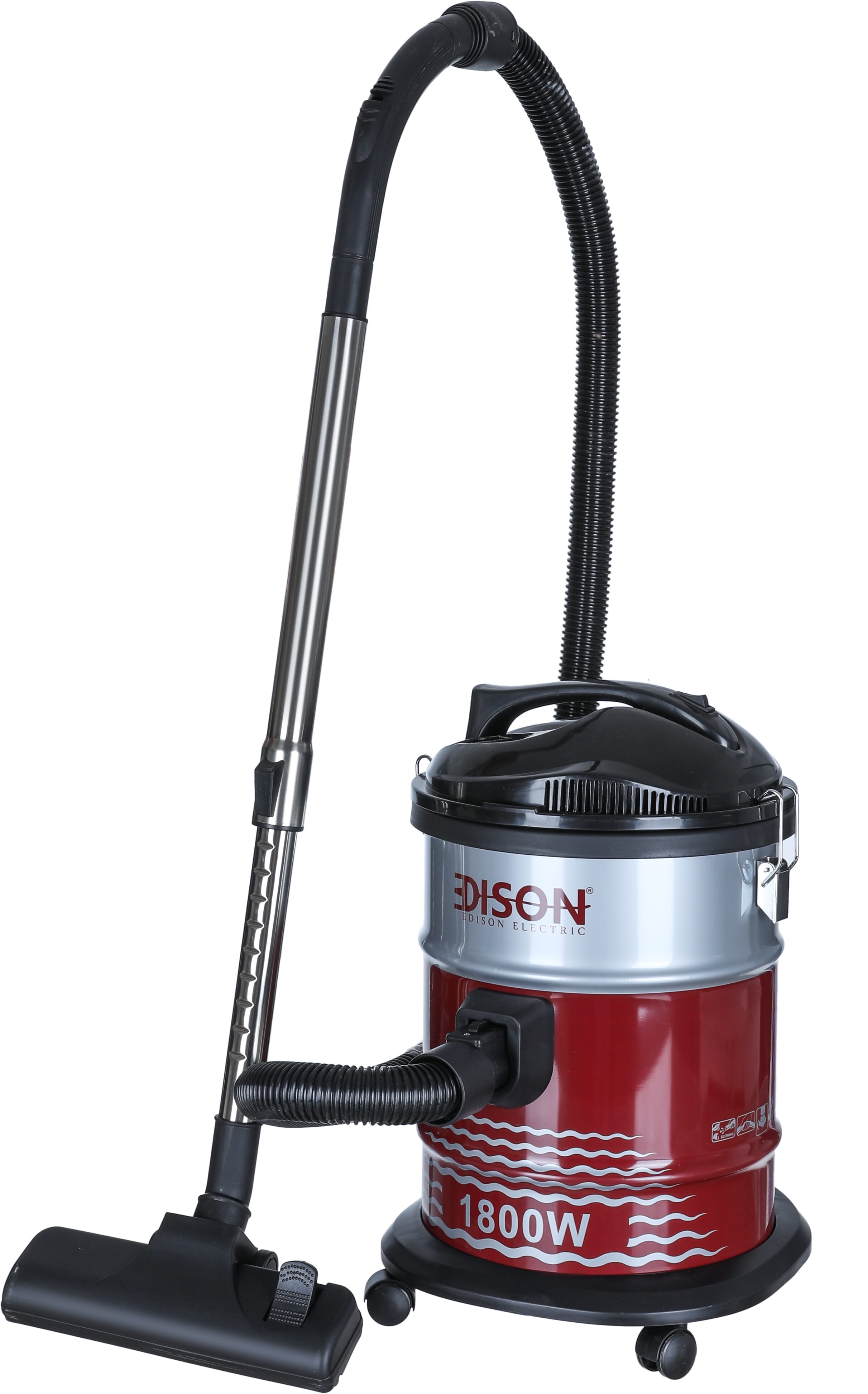 Edison Drum Vacuum Cleaner, 18 Liter, 1800 Watt - Red product image