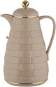 طقم ترامس لالوزا، 1 / 1 لتر، 2 قطعة، حافظة داخلية زجاج، غطاء ضغاط - بيج ذهبي product image 3