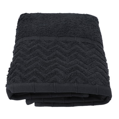 Al Saif Gallery Cotton Towel, 100 x 50 cm - Dark Grey product image 1