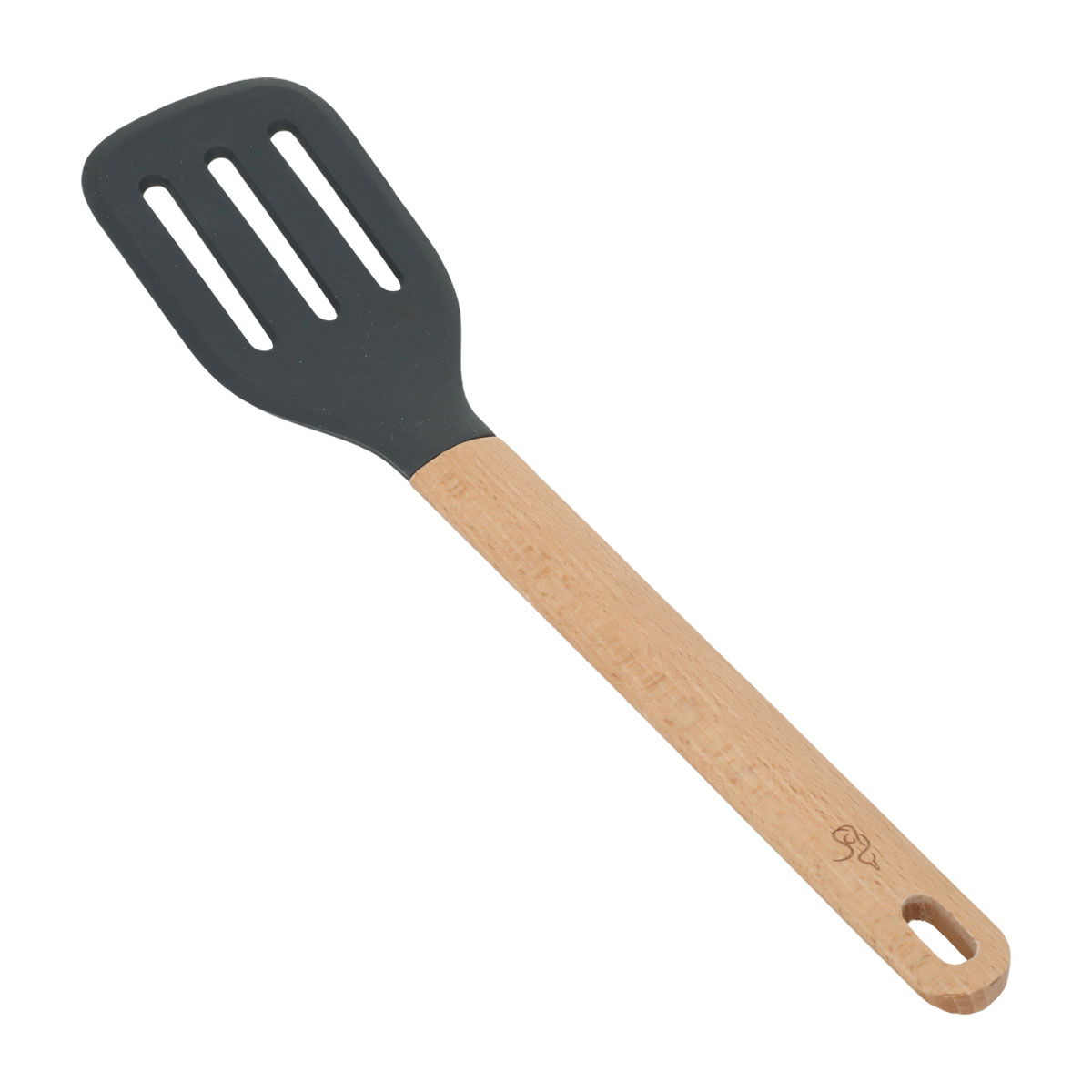 Al Saif Gallery silicone cooking pan, with wooden handle - brown product image