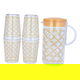 Al Saif Gallery Plastic Cups and Cups Set, 0.4/1.2 L, 4 Cups - Transparent product image 4