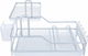 ستاند تجفيف صحون استيل السيف غاليري، 55x35x27 سم، 2 دور - فضي product image 2
