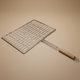 شبك شواء استيل السيف غاليري، 41x28 سم، مستطيل، تركي - فضي product image 1