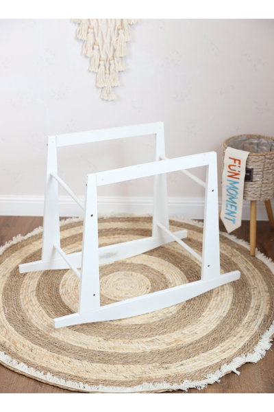 سرير موسى قطن فان مومنت، 76×42×76 سم، حامل هزاز - ابيض product image 4