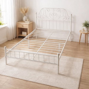 سرير هيكل حديد، 190×70×86 سم - أبيض product image