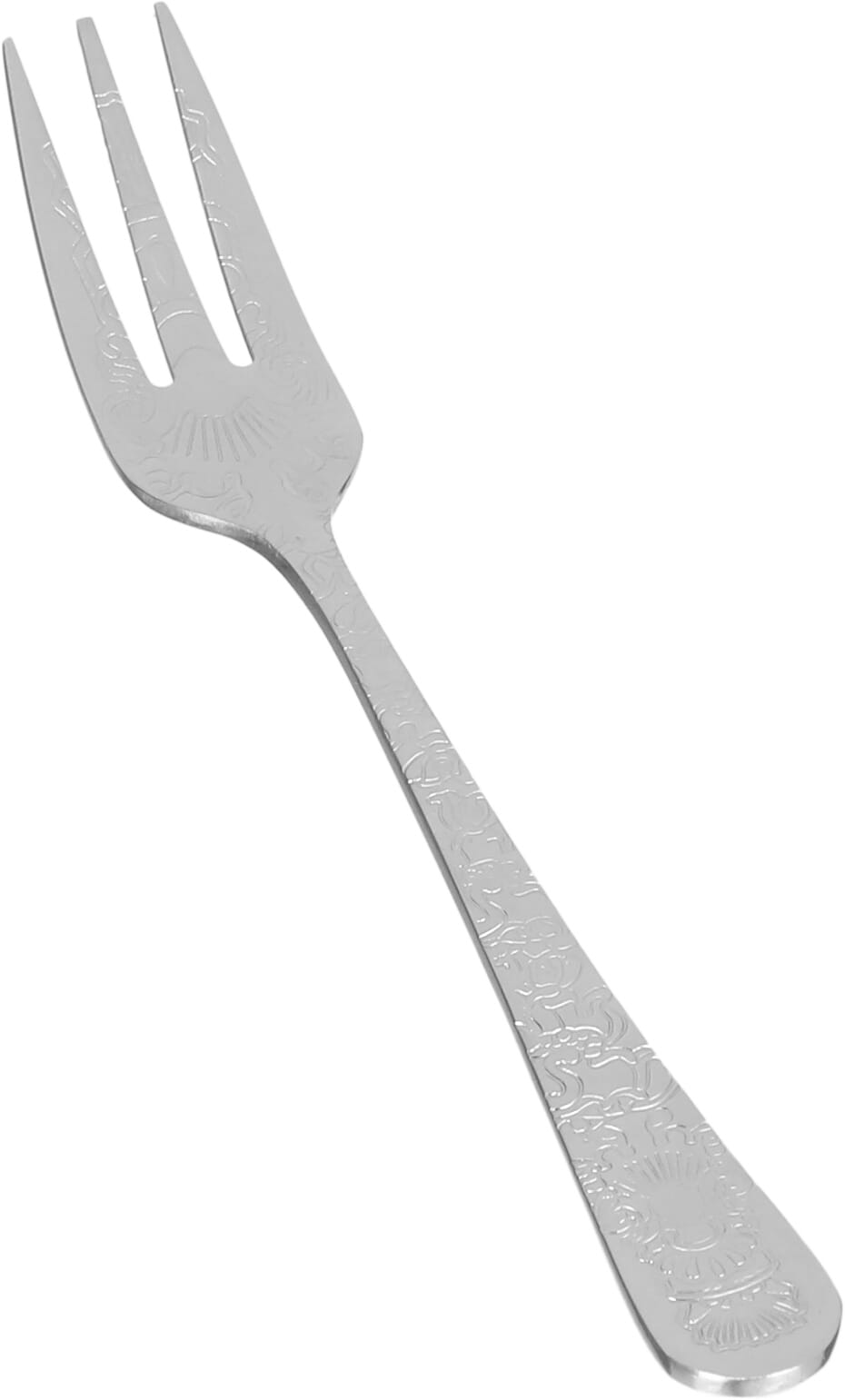 Al Saif Gallery steel sweet fork set, 6 pieces, engraved - silver product image 2
