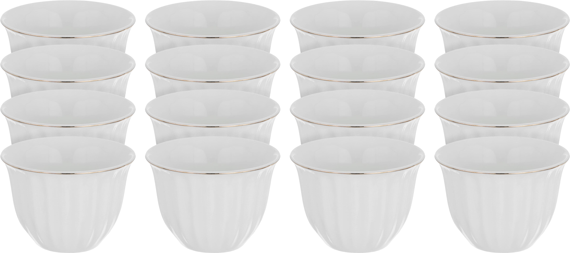 Al Saif Gallery Porcelain Cup Set, 12 Pieces, 90 Ml - White product image