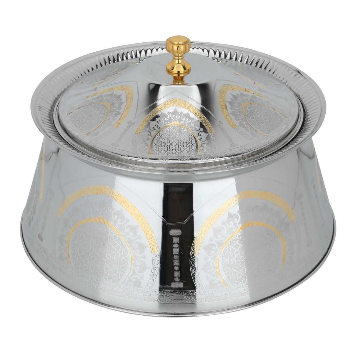 حافظة طعام أستيل السيف غاليري، 7500 مل، منقوش ذهبي - فضي product image 2
