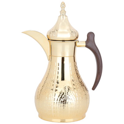 Al Saif Gallery Haila Thermos, 1 liter, steel inner case, steel outer case - gold product image 1
