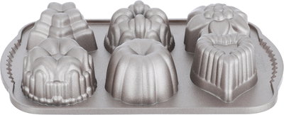 قالب كيك مافن جرانيت ماريسا لونينا، 6 خانات، 17.6x11x2.8 سم - ذهبي product image 5